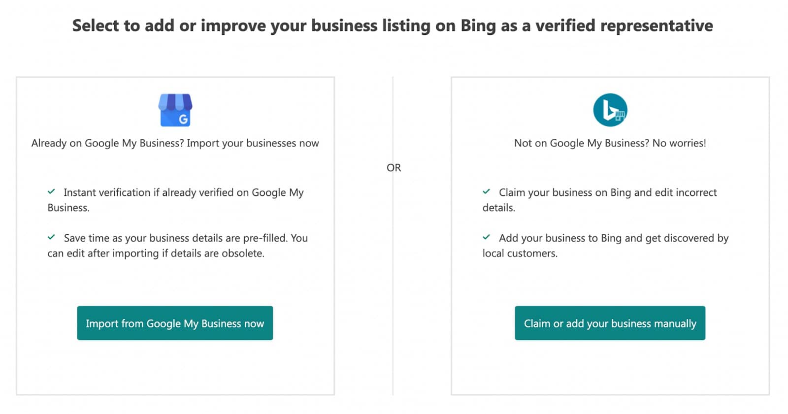 Create or Claim your Business Listing