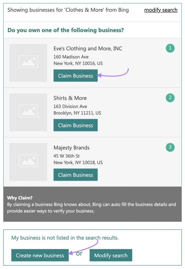 Claim Business