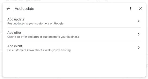 create a post to share in your Google Business Profile feed
